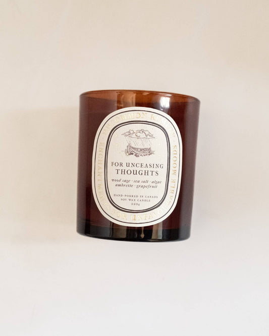 "For Unceasing Thoughts" 8oz Soy Wax Candle