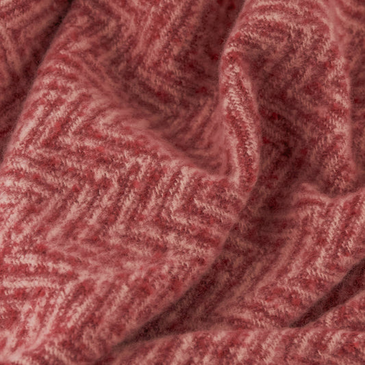 Furn Burgundy Tweedie Brushed Herringbone 130X180cm Throw