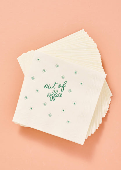 Out of Office Beverage Napkins
