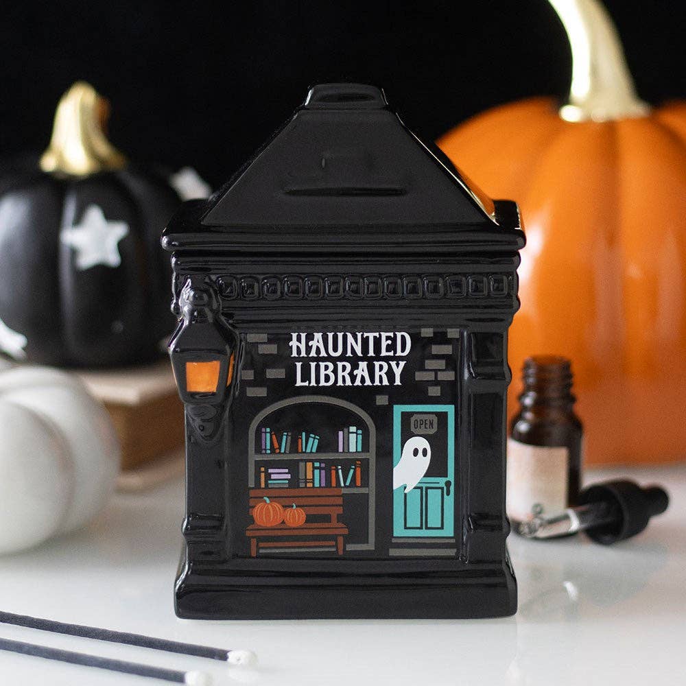 Haunted Library Halloween Oil Burner
