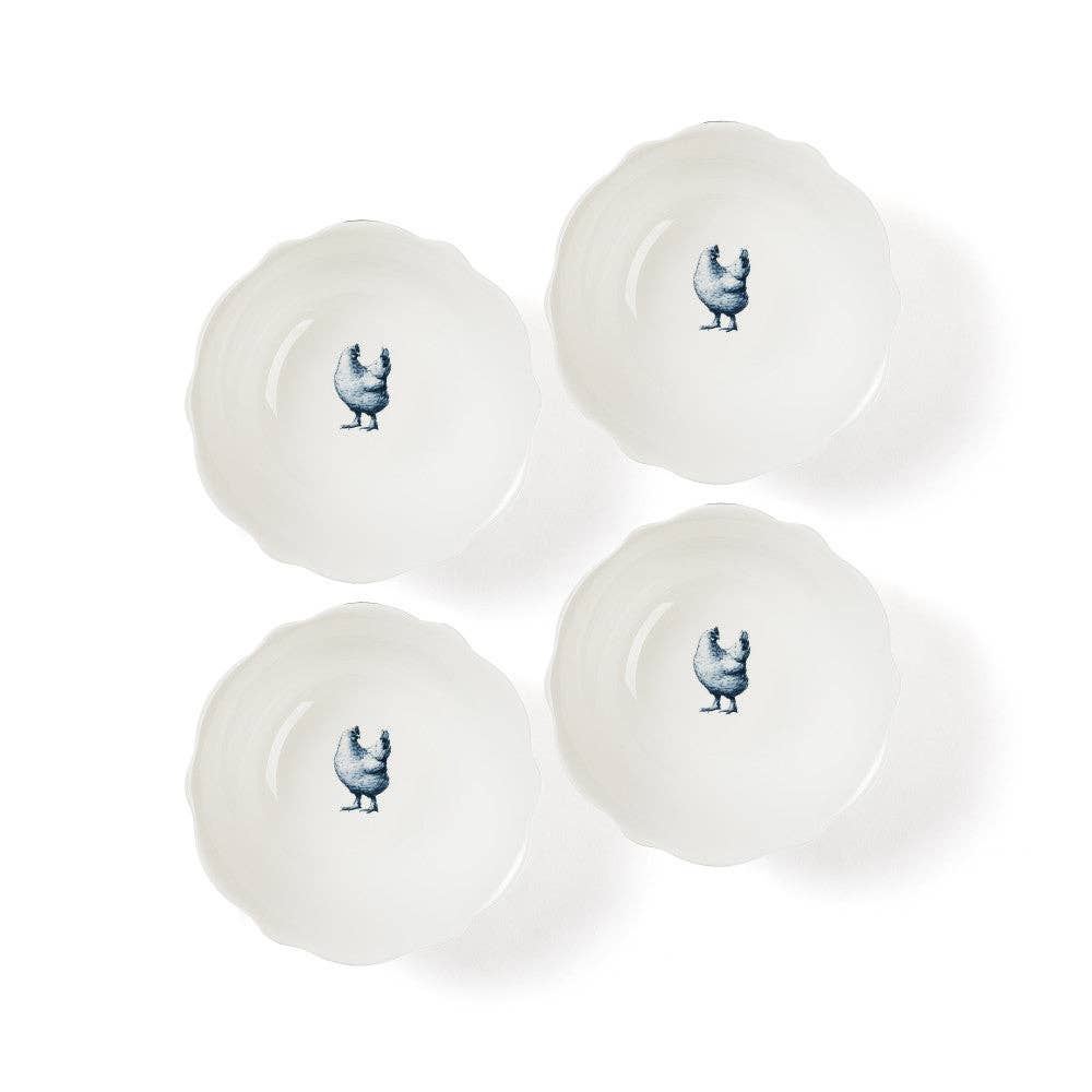 Gertrude Salad Bowls | Blue and White