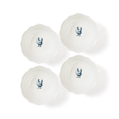 Gertrude Salad Bowls | Blue and White