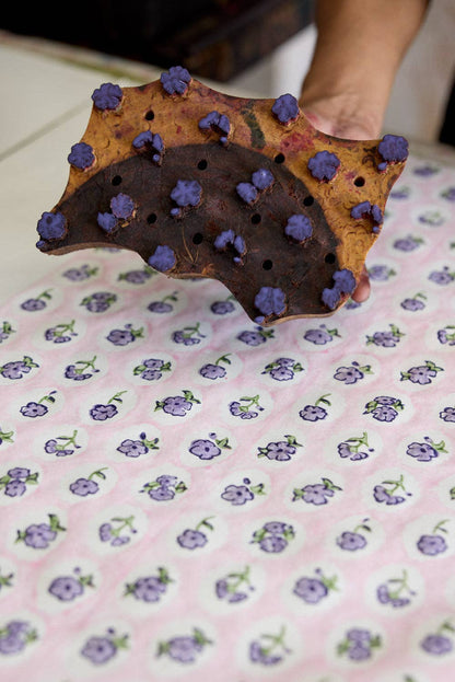 Scallop Tiles Violet Meringue - Wrapping Paper