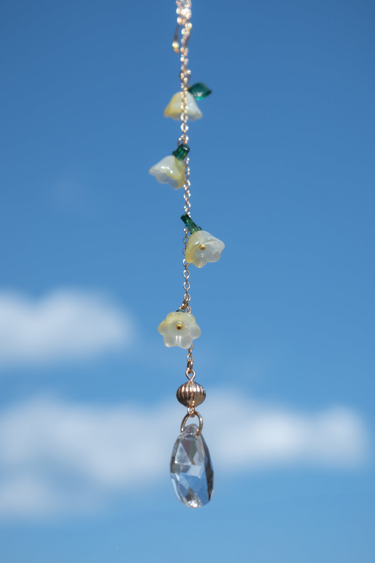 Beaded Flower Car Charm