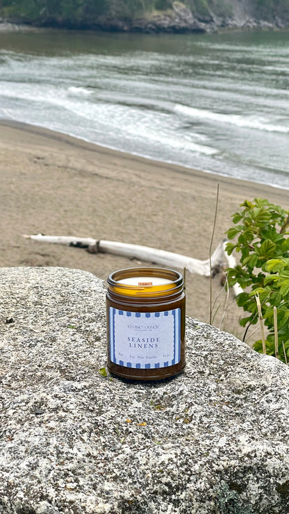8oz Seaside Linens Candle
