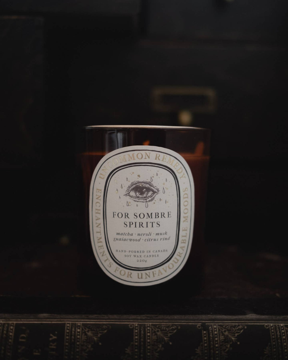 "For Sombre Spirits" 8oz Soy Wax Candle