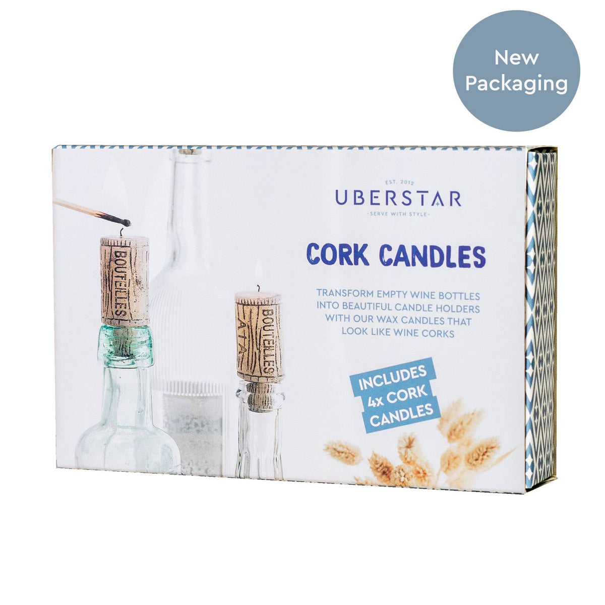 Wine Cork Candles (Set of 4)