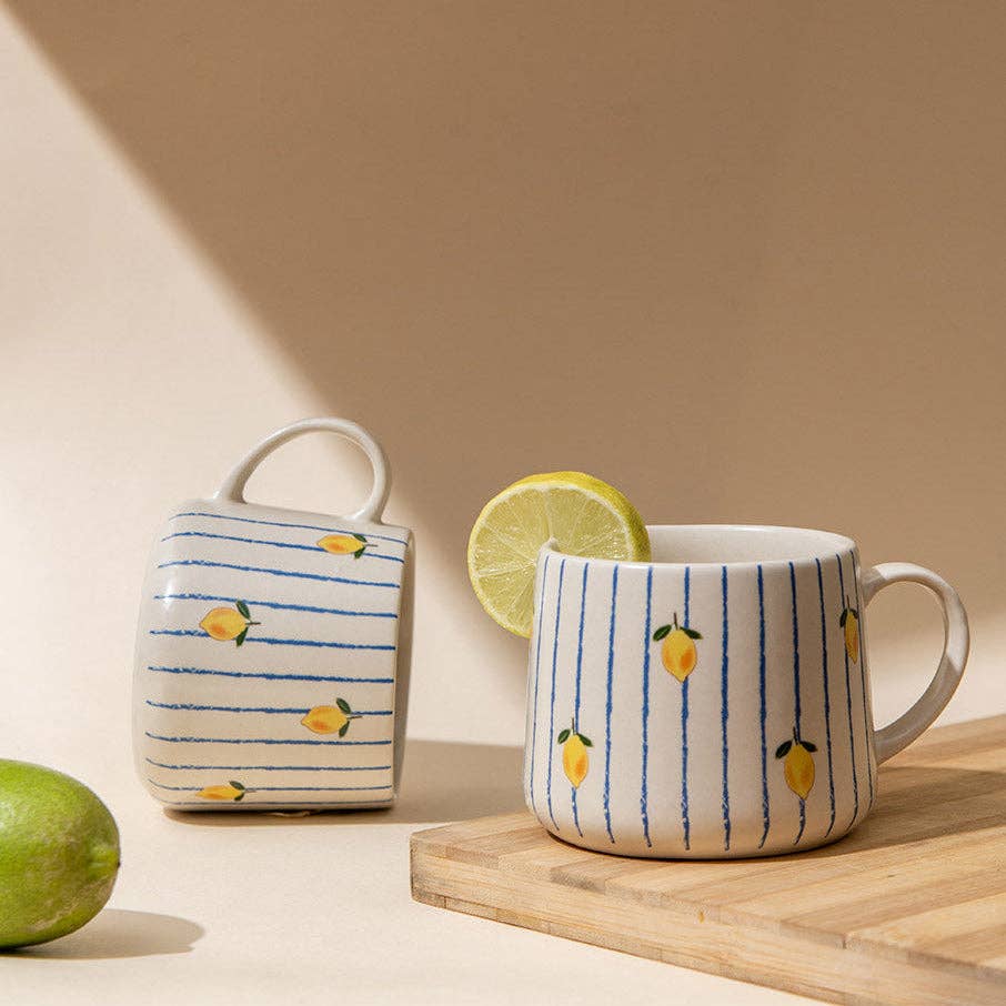 Lemon Stripe Mug