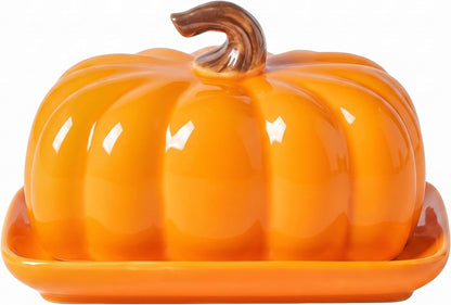 Pumpkin Butter Dish Ceramic