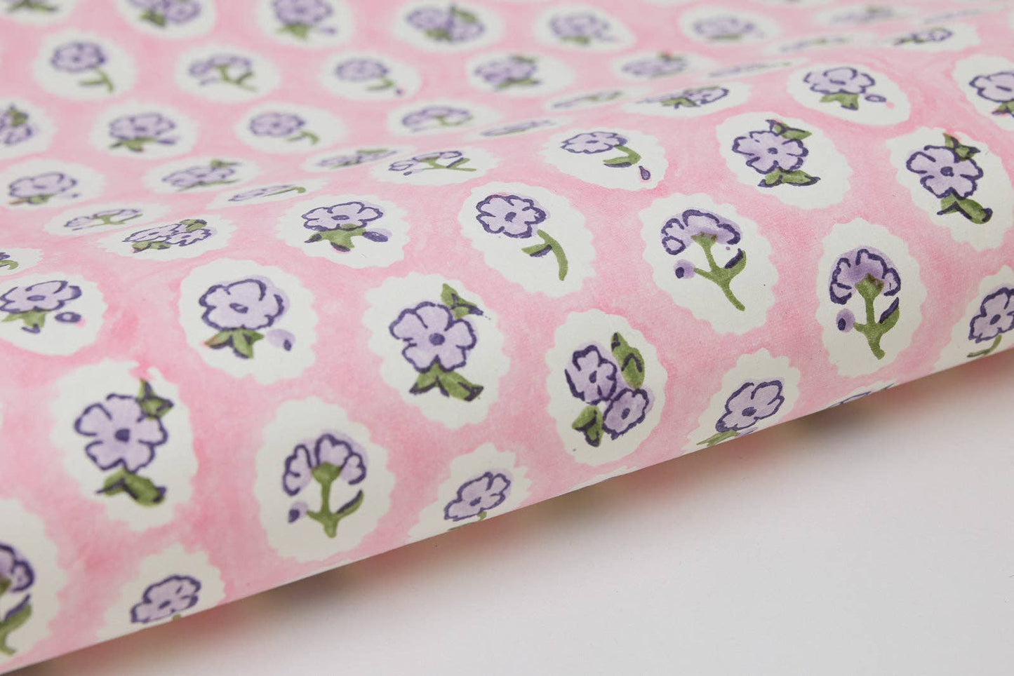 Scallop Tiles Violet Meringue - Wrapping Paper