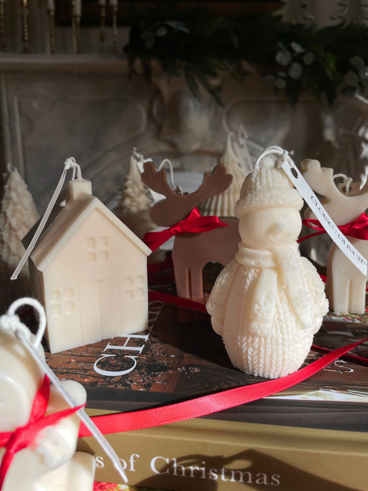 Snowman Candle