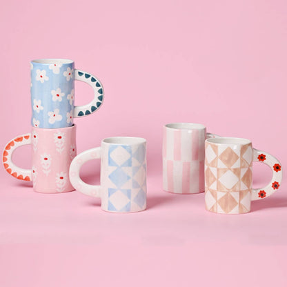 Hand-painted Stripe Coffee Mug