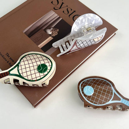 Tennis Racket Hair Claw Clip