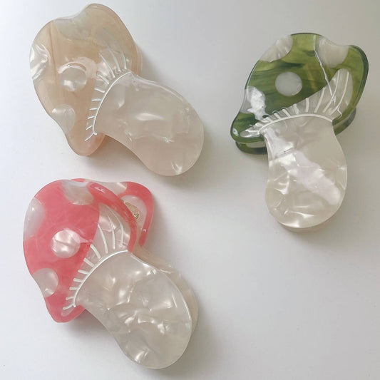Woodland Mushroom Claw Clip - Large