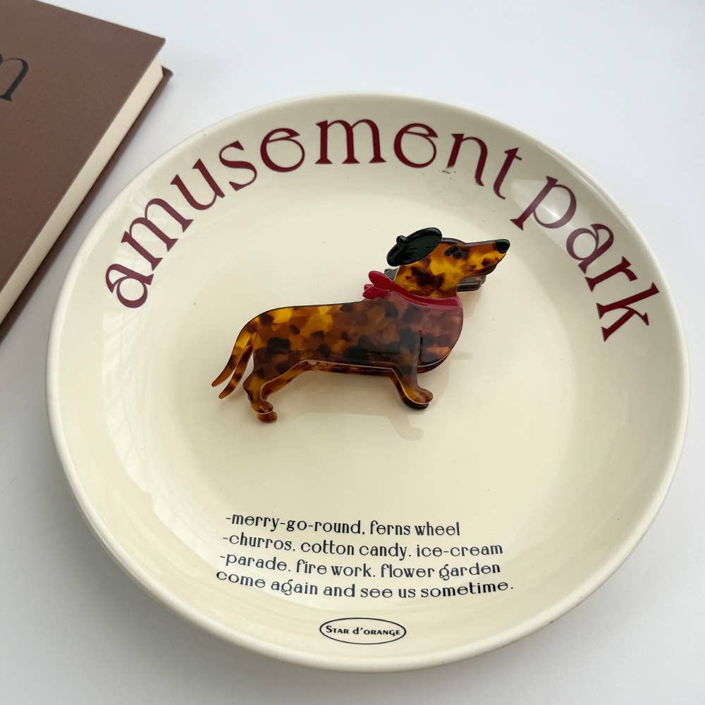 Dachshund Hair Claw Clip