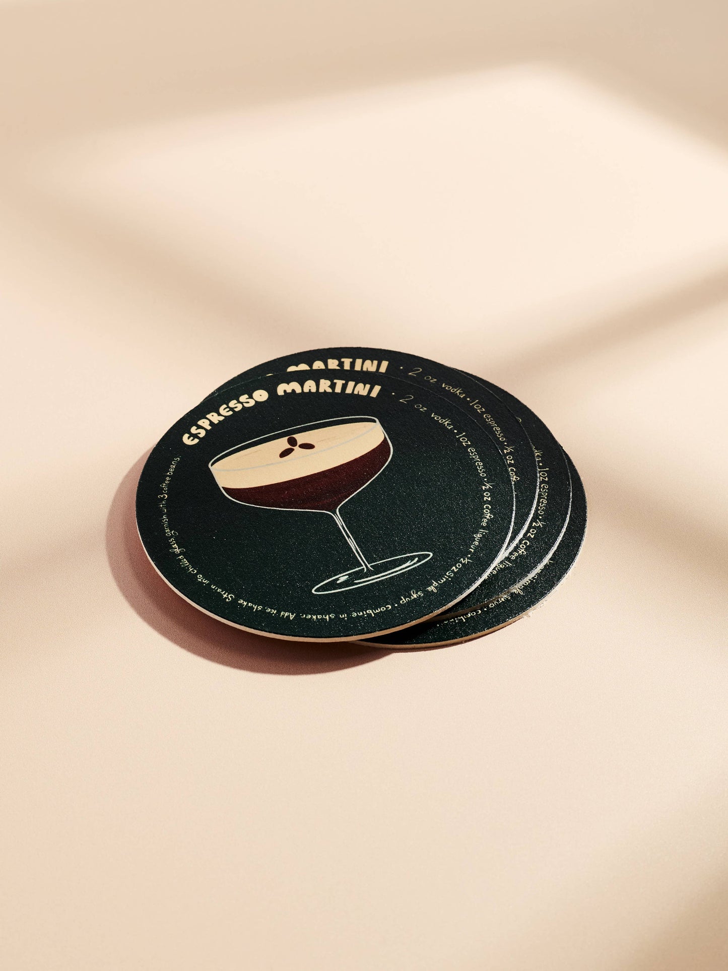 Espresso Martini Recipe Coasters