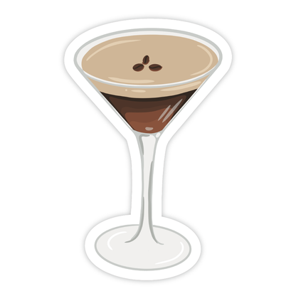 Espresso Martini Vinyl Sticker