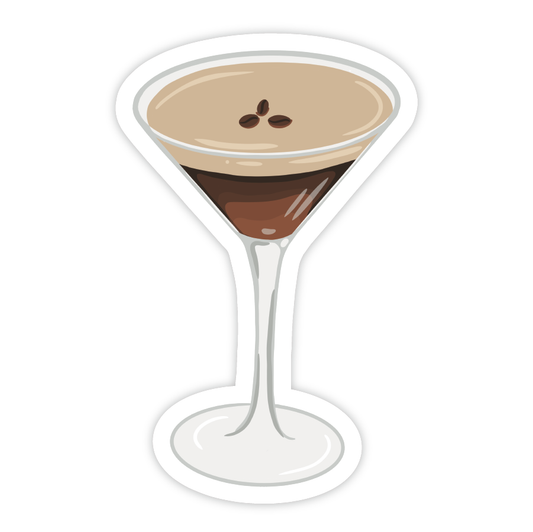 Espresso Martini Vinyl Sticker