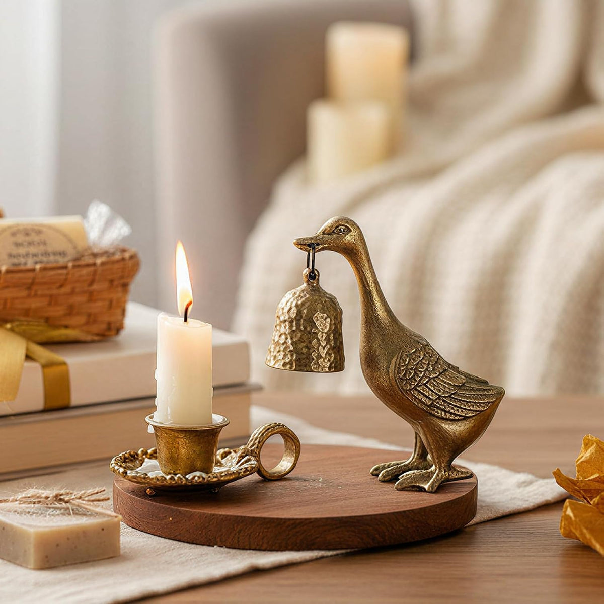 Duck Candle Snuffer Brass