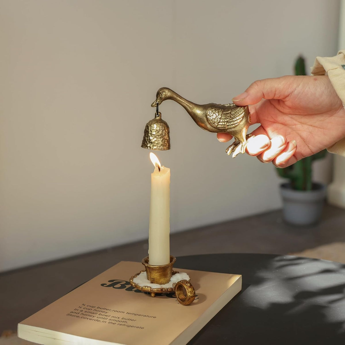 Duck Candle Snuffer Brass