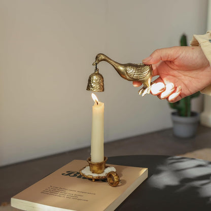 Duck Candle Snuffer Brass