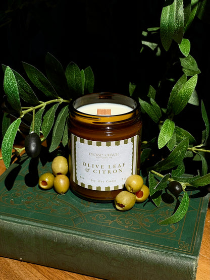 8oz Olive Leaf and Citron Candle