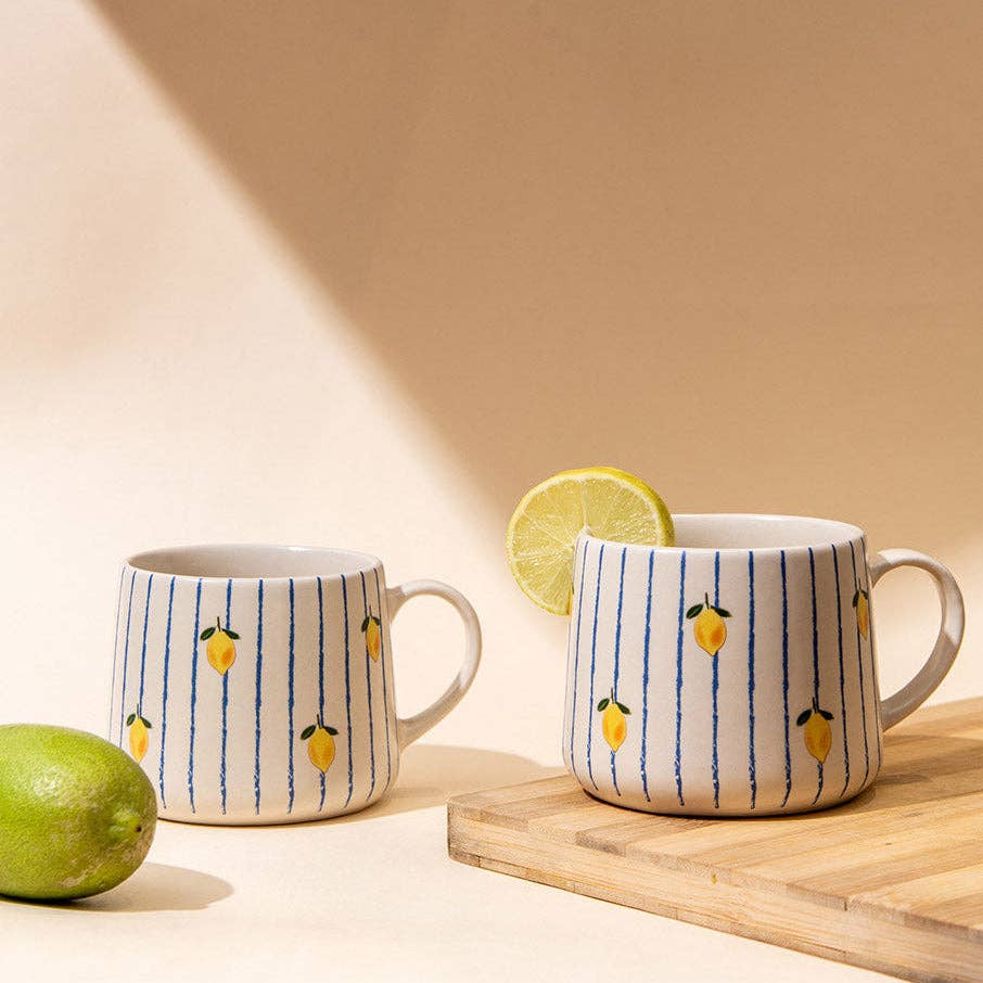 Lemon Stripe Mug