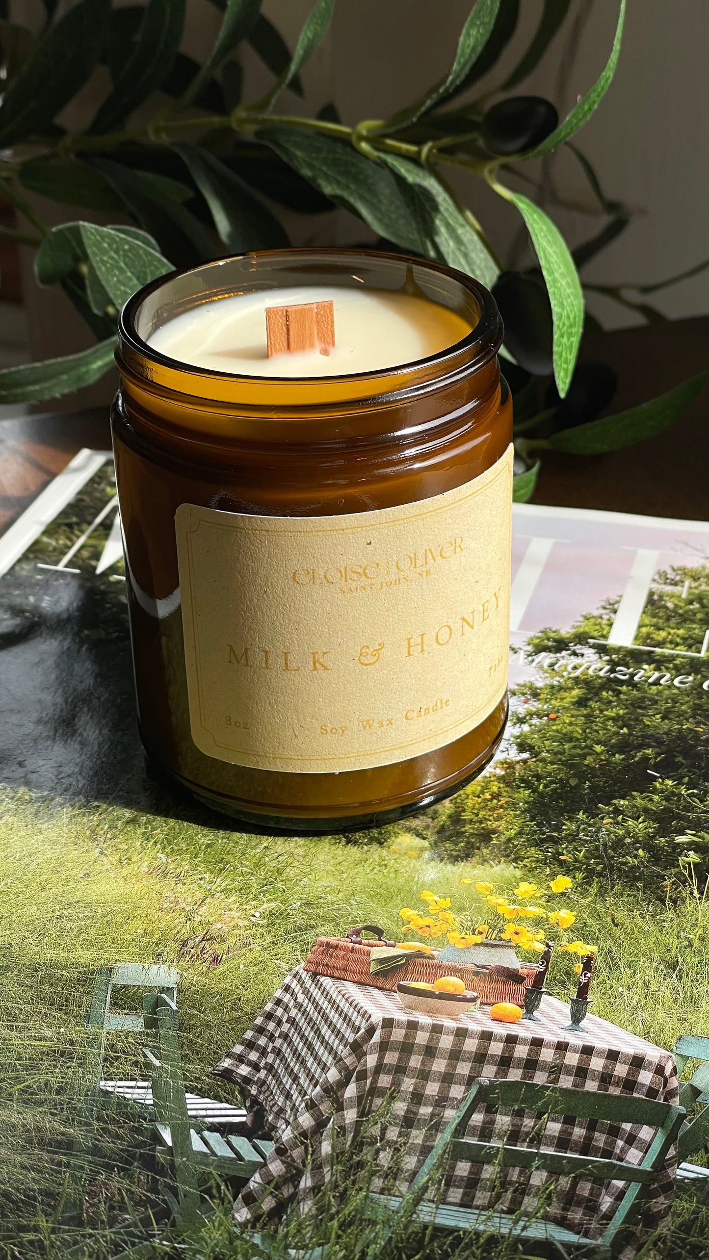 8oz Milk and Honey Candle