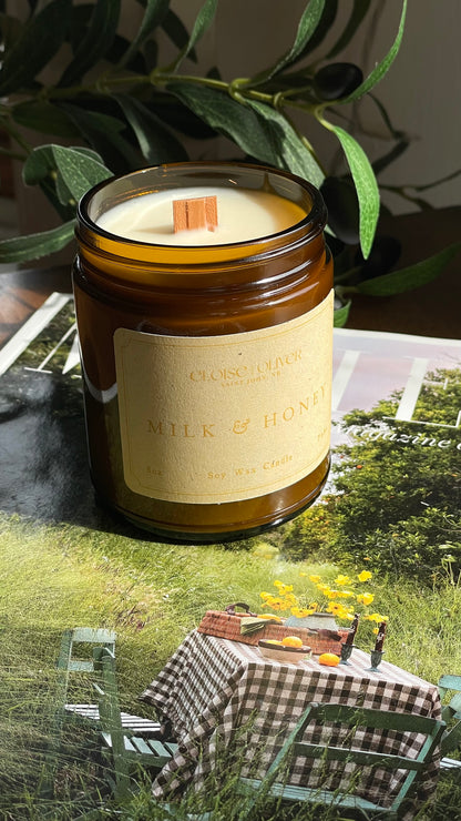 8oz Milk and Honey Candle