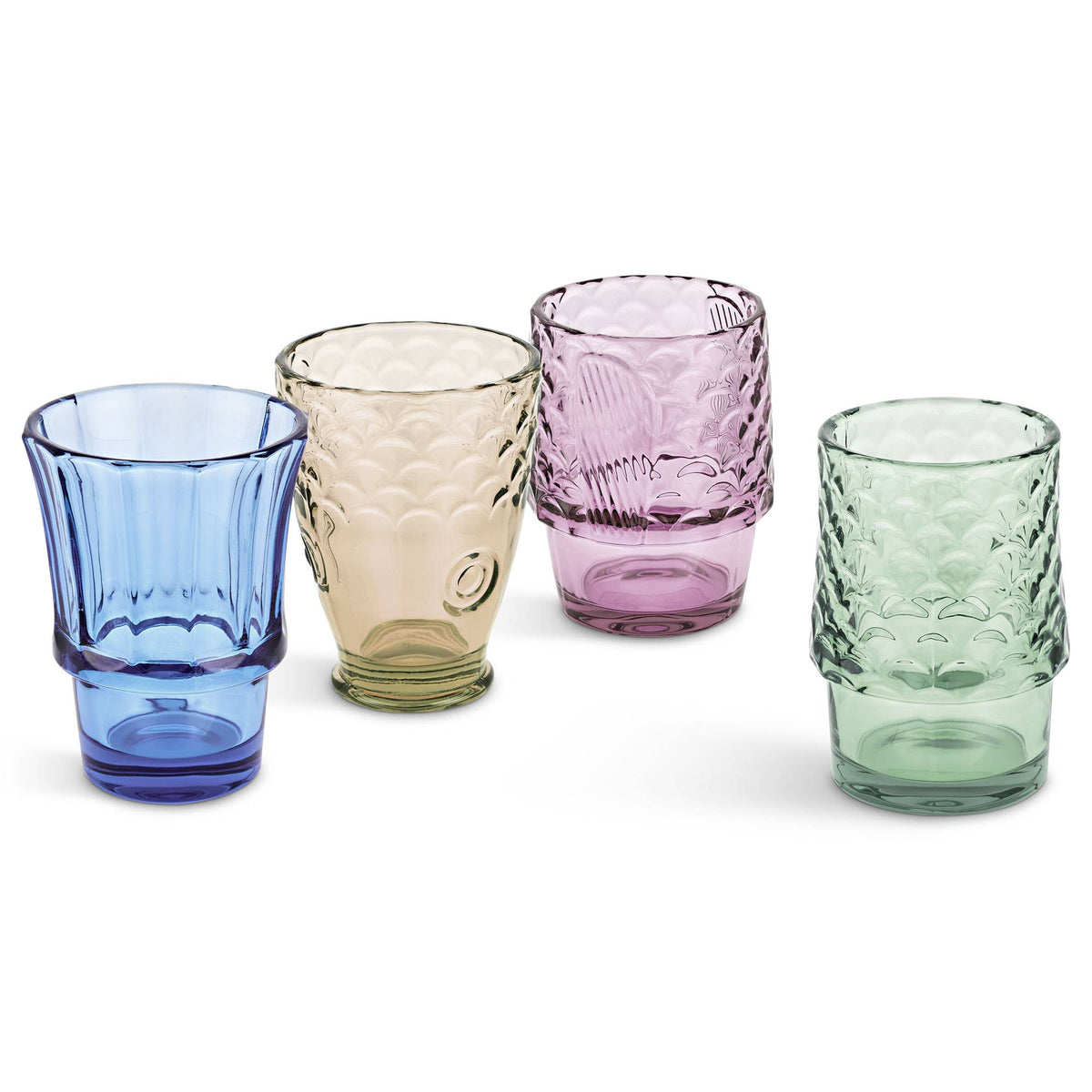 Fish Stacking Drinking Glass | Rainbow