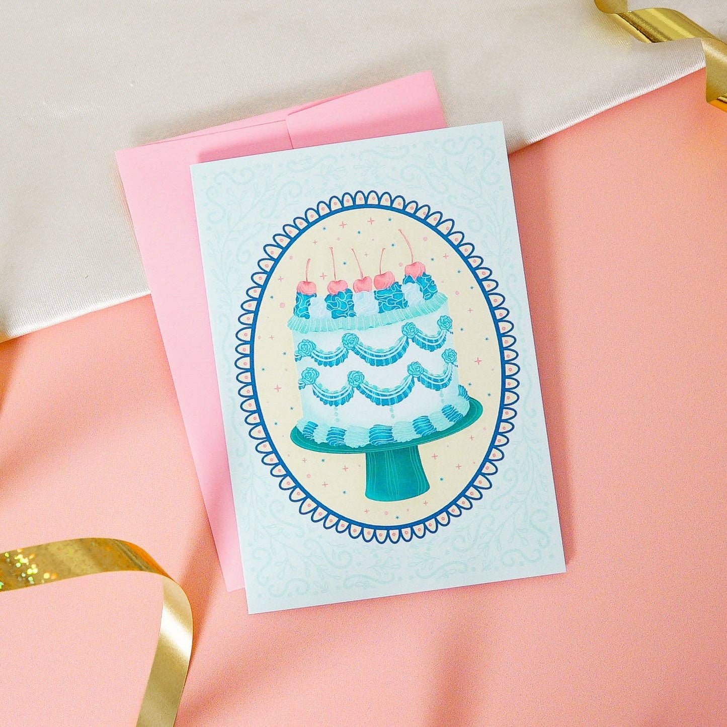 Cherry on Top Birthday Mini Greeting Card
