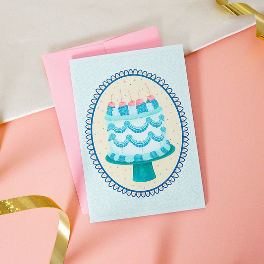 Cherry on Top Birthday Mini Greeting Card