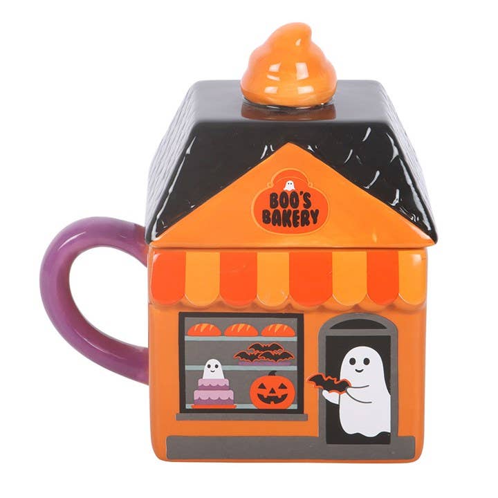 Boo's Bakery Halloween Lidded Mug