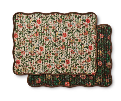 Gracie Quilted Cotton Placemats, Set of 4