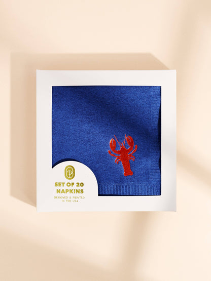 Lobster Beverage Napkins