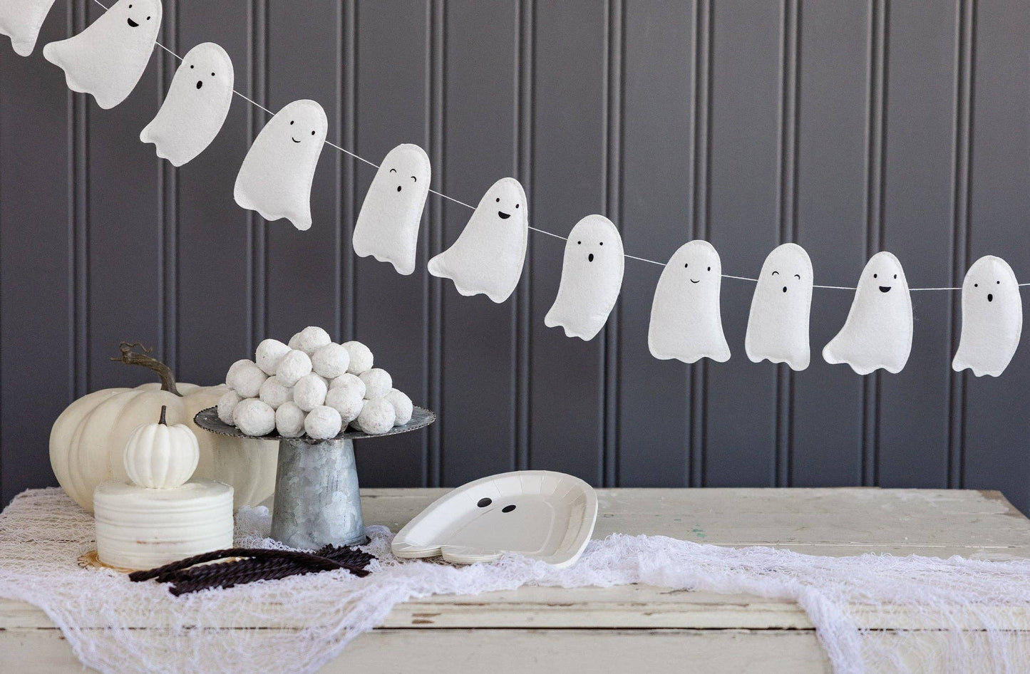 Ghostie Puffy Felt Banner