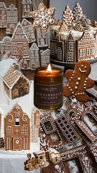 8oz Gingerbread Village