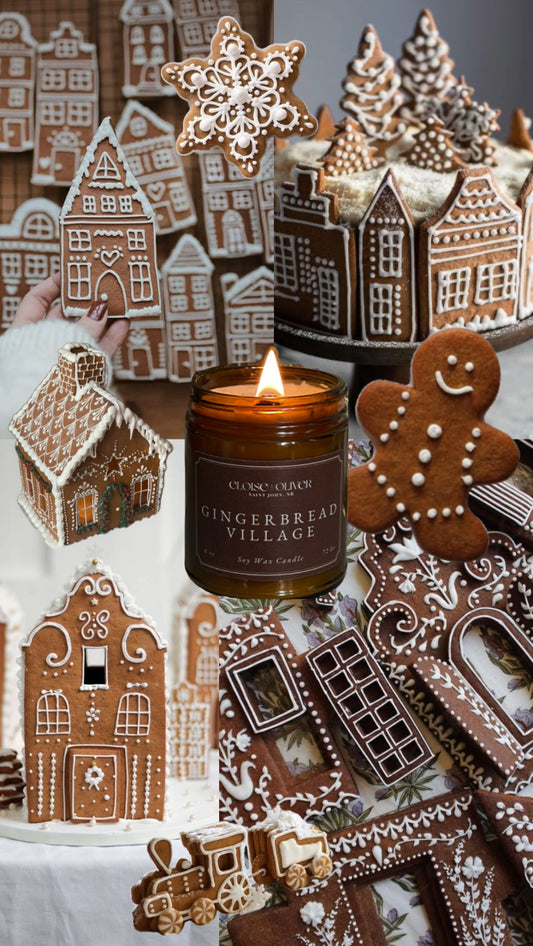 8oz Gingerbread Village