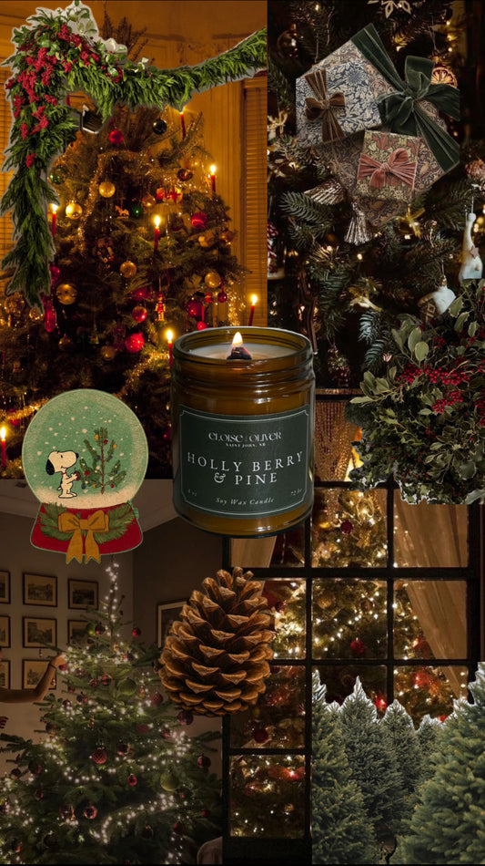 8oz Holly Berry and Pine