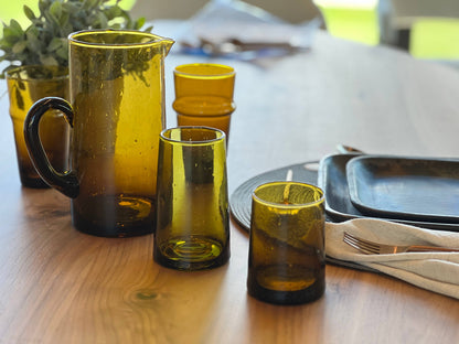Moroccan Cone Glassware - Amber