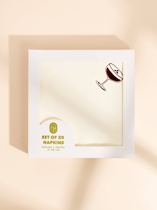 Espresso Martini Beverage Napkins