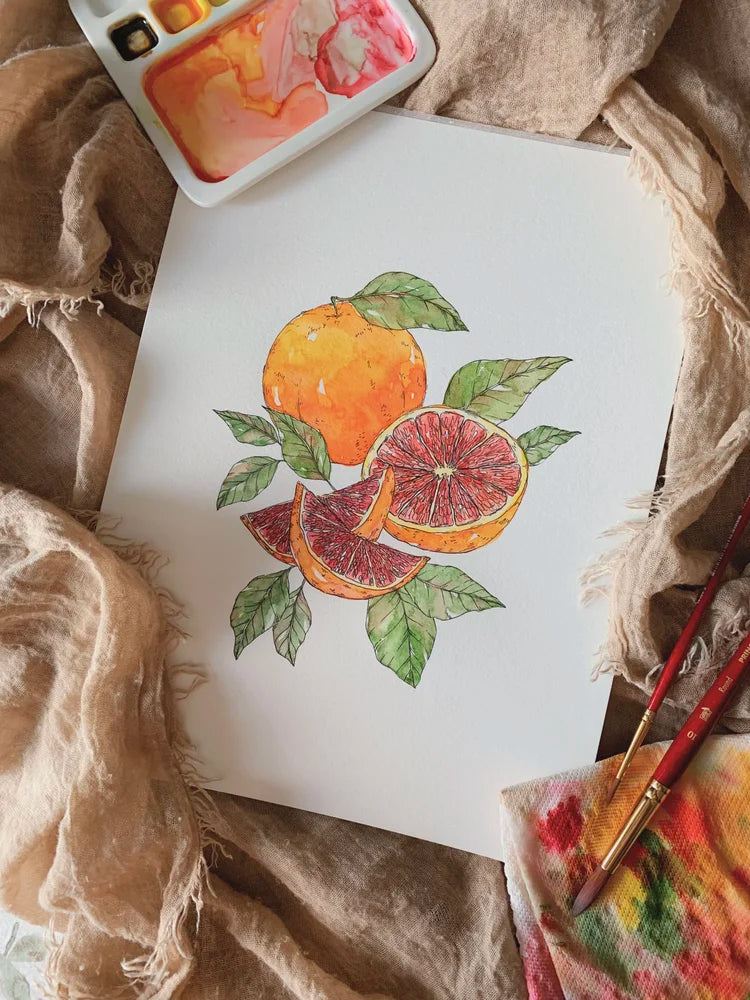 Grapefruit Art Print (5x7)
