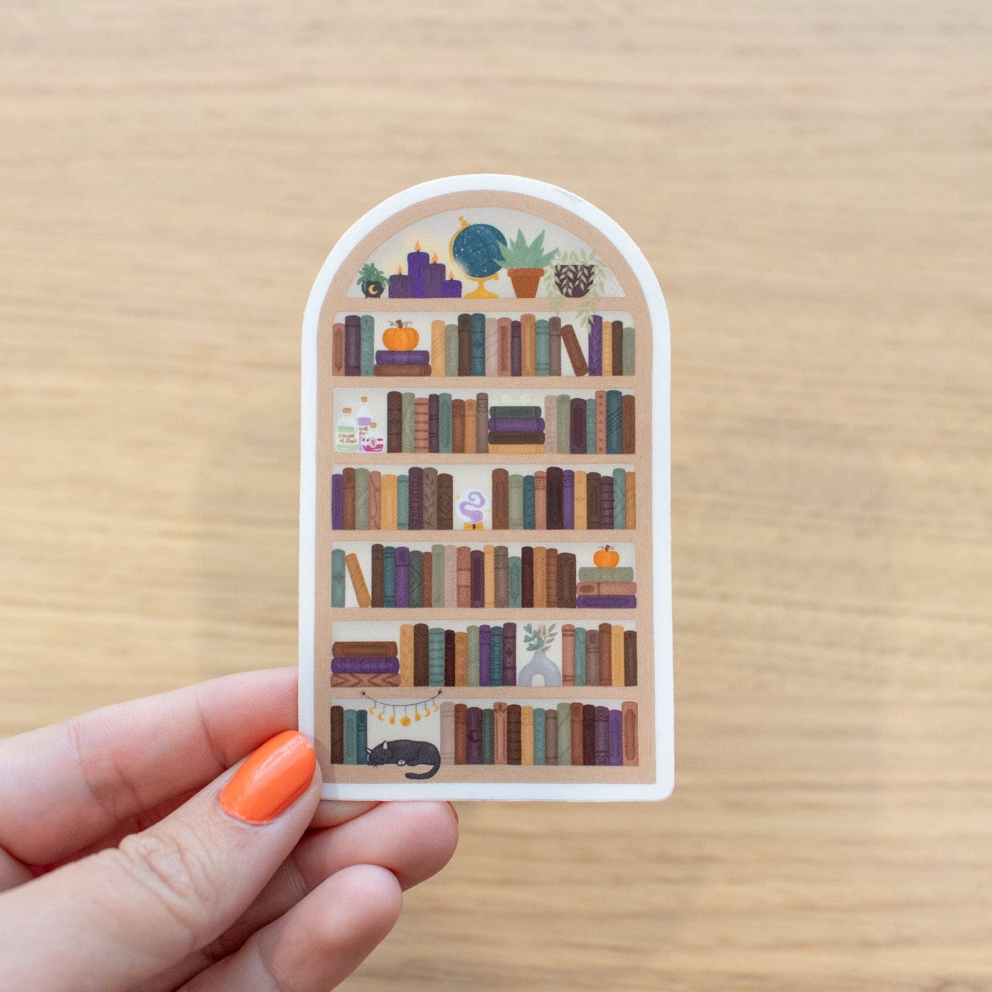 Bookshelf Vinyl Sticker