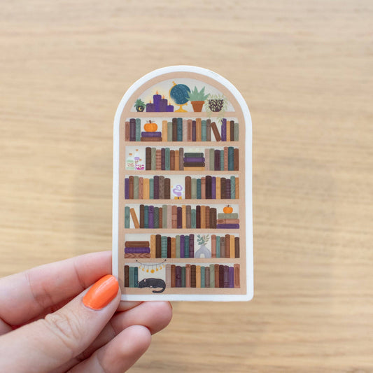 Bookshelf Vinyl Sticker
