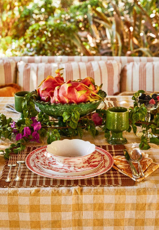 Gertrude Salad Bowls | Red and White