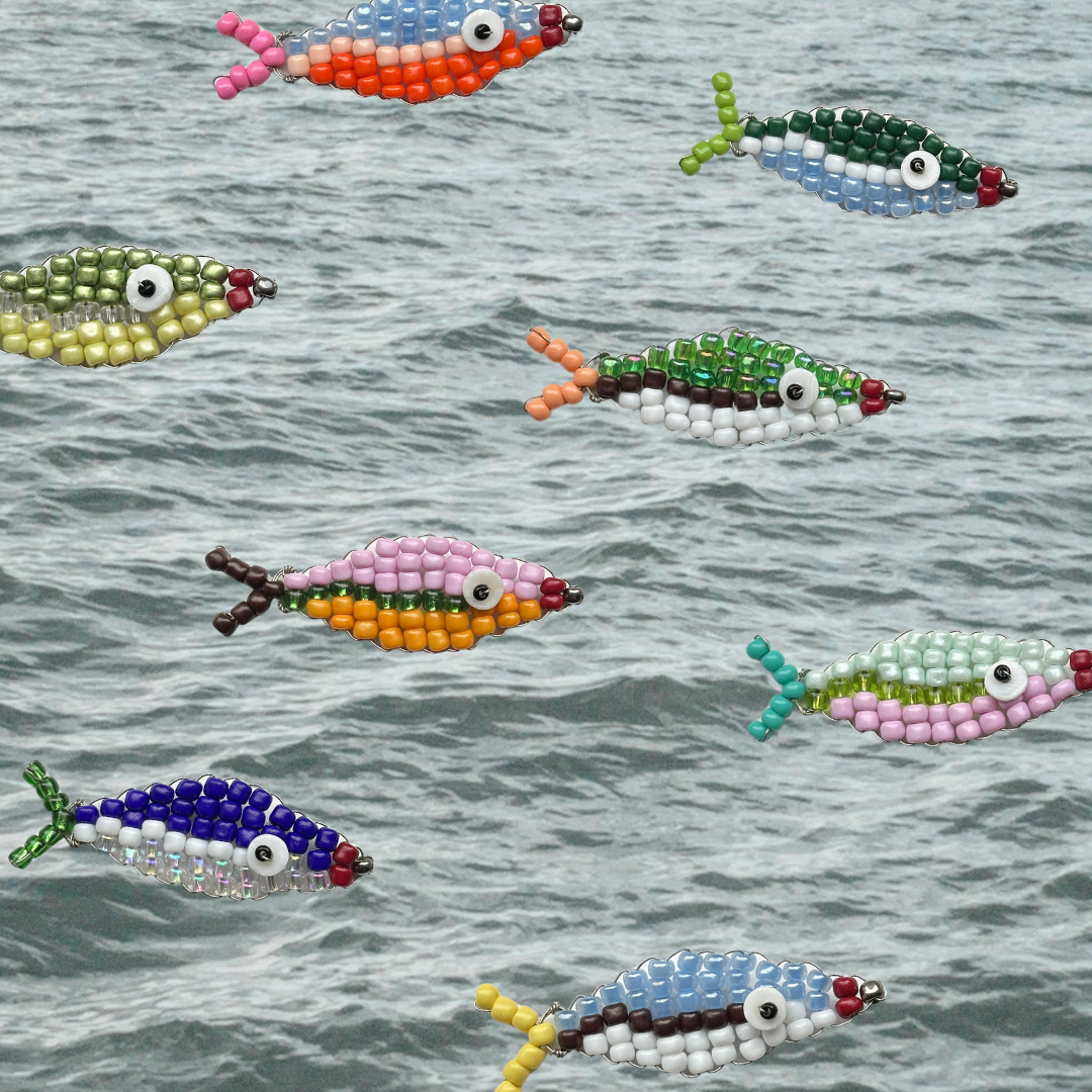 Beaded Fish Charm Craft Kit. by After Hours Club