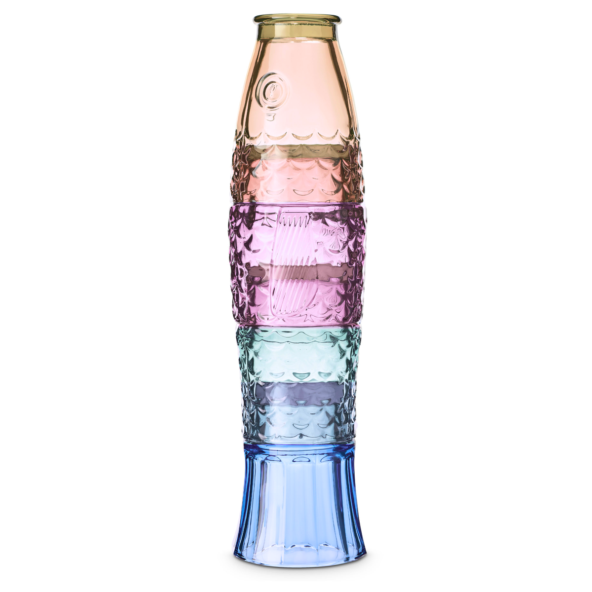 Fish Stacking Drinking Glass | Rainbow