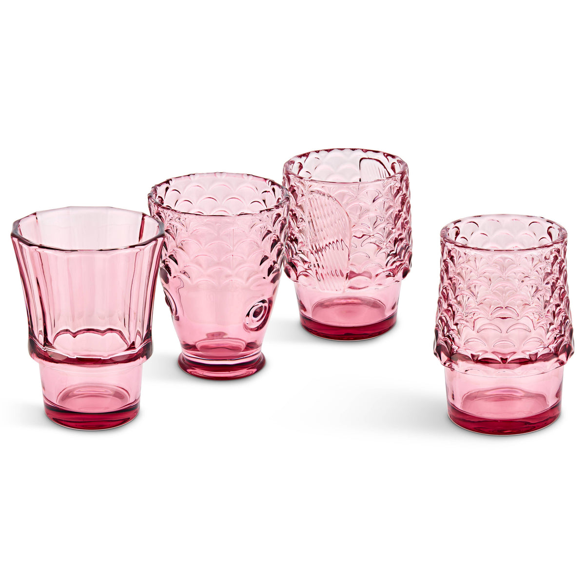 Fish Stacking Drinking Glass | Pink