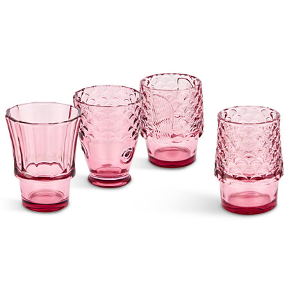 Fish Stacking Drinking Glass | Pink