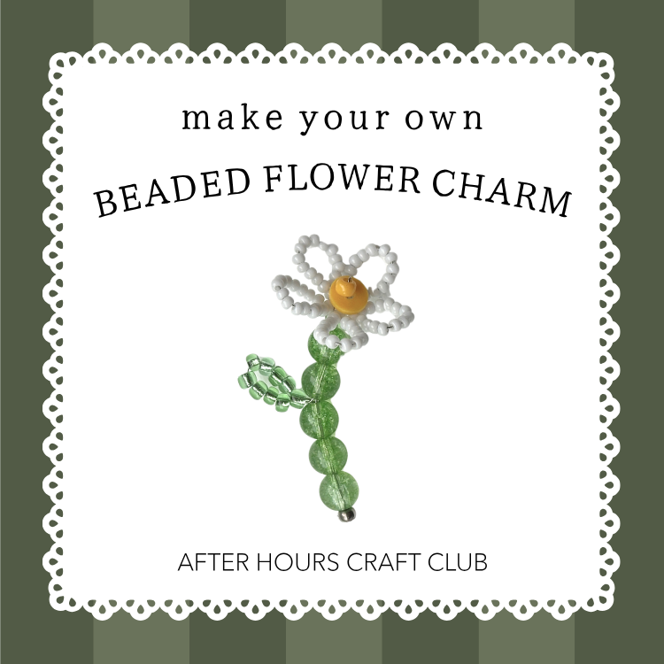 Beaded Flower Charm Craft Kit by After Hours Club